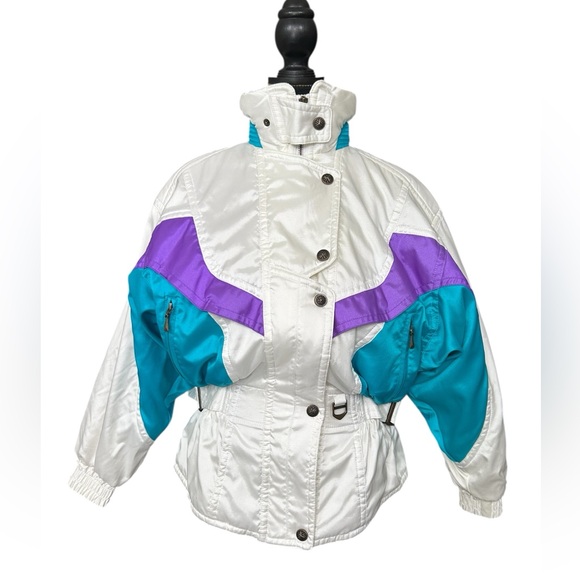 Descente Jackets & Blazers - Descente Vintage Women’s 80’s Cinched Waist Ski Jacket Size 4